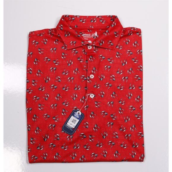 Johnnie-O UGA Georgia Bulldogs Standing Dawg Golf Polo Shirt Men's Small - Picture 1 of 8